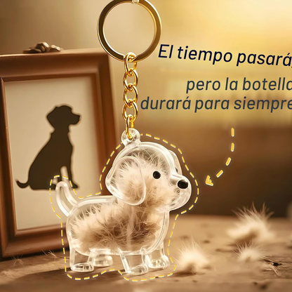 Llavero recuerdo con el pelo de tu perro