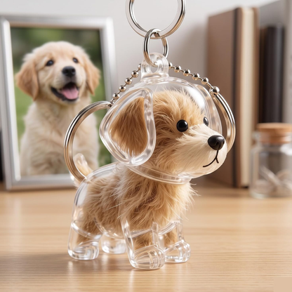 Llavero recuerdo con el pelo de tu perro